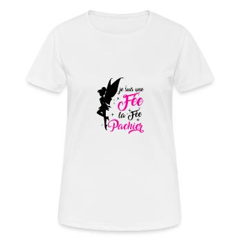 Je Suis Une Fée La Fée Pachier - T-shirt respirant Femme - blanc - Devant - AI Model Female 172 dark (172cm)