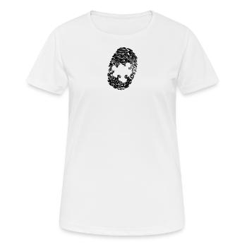Fingerabdruck Puzzle - Frauen T-Shirt atmungsaktiv - Weiß - Vorne - AI Model Female 172 dark (172cm)