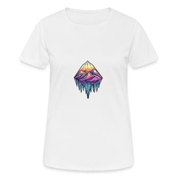 Symbole Montagnes Arctiques - T-shirt respirant Femme - blanc - Devant - AI Model Female 172 dark (172cm)