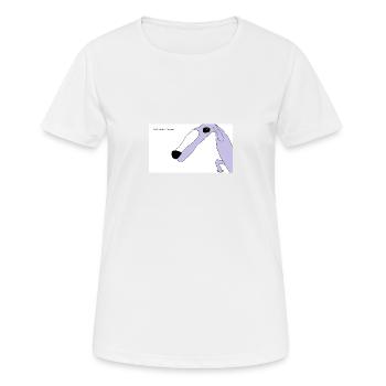 Let me do it for you - T-shirt respirant Femme - blanc - Devant - AI Model Female 172 dark (172cm)