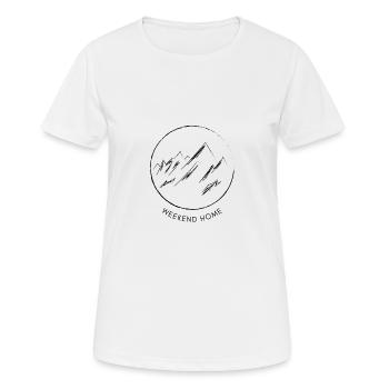 Montagne / Maison de week-end / Maison de week-end - T-shirt respirant Femme - blanc - Devant - AI Model Female 172 dark (172cm)