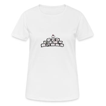 Kleines Gespenst - Frauen T-Shirt atmungsaktiv - Weiß - Vorne - AI Model Female 172 dark (172cm)