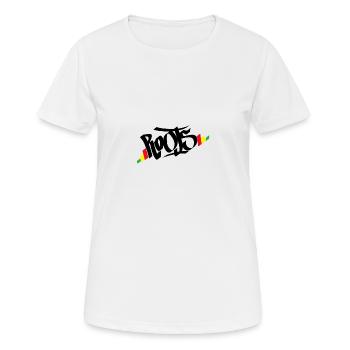 Roots Reggae Rasta - Frauen T-Shirt atmungsaktiv - Weiß - Vorne - AI Model Female 172 dark (172cm)