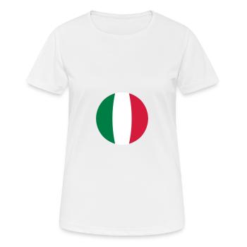 Italy - Women's Breathable T-Shirt - white - Front - AI Model Female 172 dark (172cm)