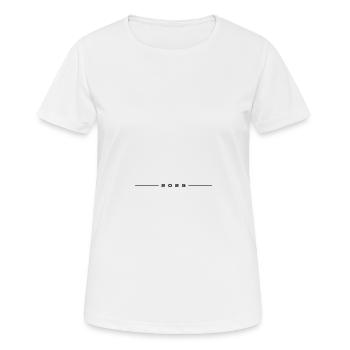 2025 Strich - Frauen T-Shirt atmungsaktiv - Weiß - Vorne - AI Model Female 172 dark (172cm)