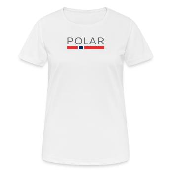 Polares Norwegen - Frauen T-Shirt atmungsaktiv - Weiß - Vorne - AI Model Female 172 dark (172cm)