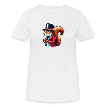 Réalisateur Écureuil - T-shirt respirant Femme - blanc - Devant - AI Model Female 172 dark (172cm)