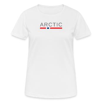 Norvège arctique - T-shirt respirant Femme - blanc - Devant - AI Model Female 172 dark (172cm)