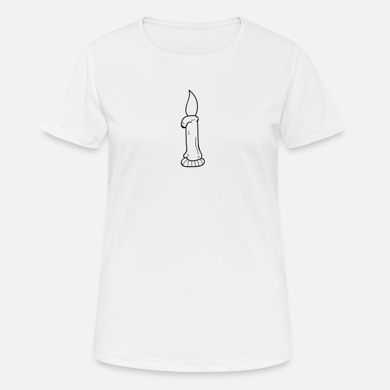 Candle gift gift idea magic - Women's Breathable T-Shirt - white