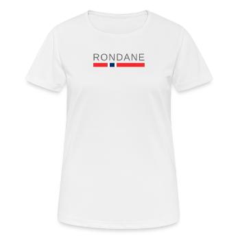 Rondane Norwegen - Frauen T-Shirt atmungsaktiv - Weiß - Vorne - AI Model Female 172 dark (172cm)