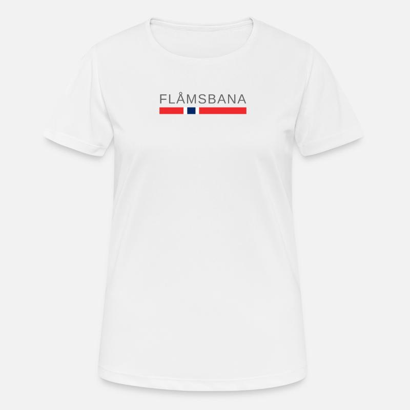 Flåm Railway Norway - Women's Breathable T-Shirt - white