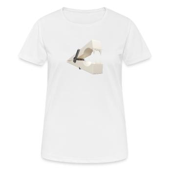 Pince à linge rapide - T-shirt respirant Femme - blanc - Devant - AI Model Female 172 dark (172cm)