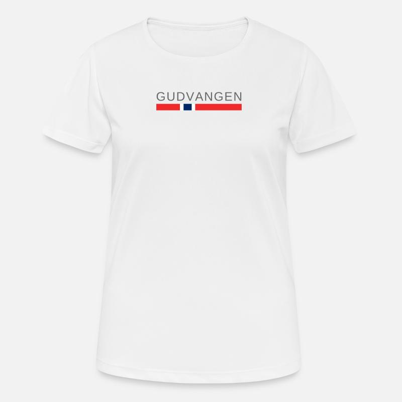 Gudvangen Norway - Women's Breathable T-Shirt - white