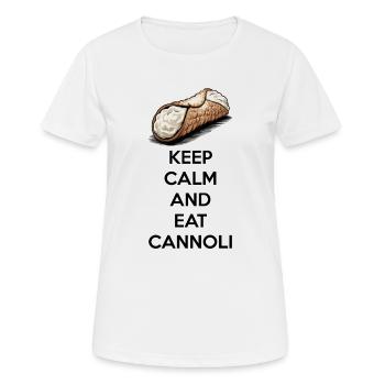 Cannoli Sicily Italy Cannolo - Women's Breathable T-Shirt - white - Front - AI Model Female 172 dark (172cm)