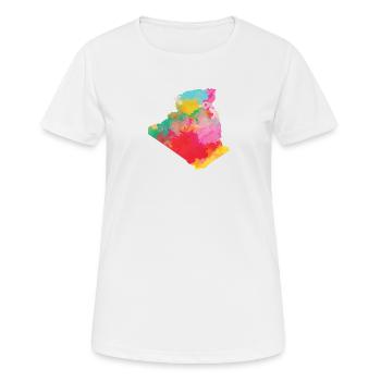 Algerien - Frauen T-Shirt atmungsaktiv - Weiß - Vorne - AI Model Female 172 dark (172cm)
