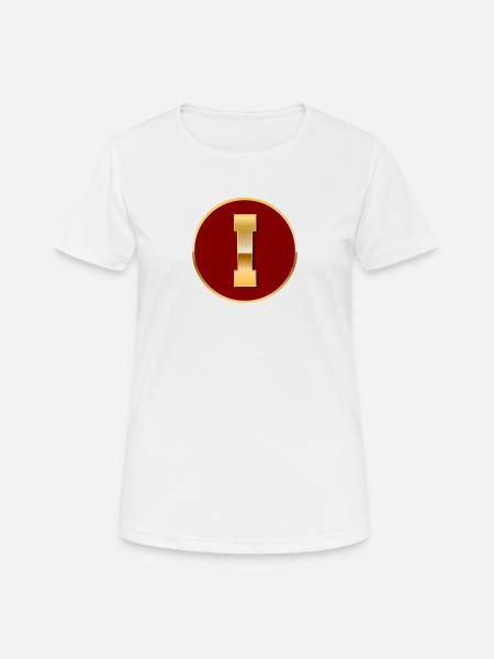 Buchstabe I - Frauen T-Shirt atmungsaktiv - Weiß