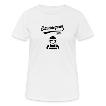 Estrichlegerin 2025 Beruf Estrichleger Bodenleger - Frauen T-Shirt atmungsaktiv - Weiß - Vorne - AI Model Female 172 dark (172cm)