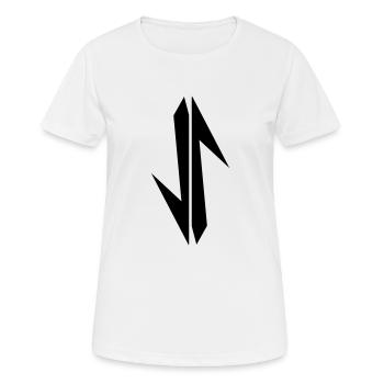 zeichen - Frauen T-Shirt atmungsaktiv - Weiß - Vorne - AI Model Female 172 dark (172cm)