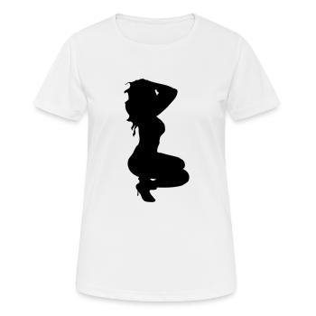 sexy lady 14 - Frauen T-Shirt atmungsaktiv - Weiß - Vorne - AI Model Female 172 dark (172cm)