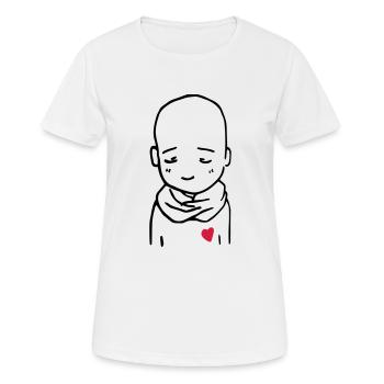Garçon timide - T-shirt respirant Femme - blanc - Devant - AI Model Female 172 dark (172cm)
