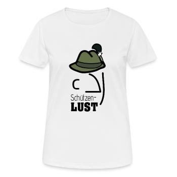 protect lust - Women's Breathable T-Shirt - white - Front - AI Model Female 172 dark (172cm)
