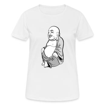Buddha - Women's Breathable T-Shirt - white - Front - AI Model Female 172 dark (172cm)