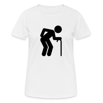 A man age at retirement age - Women's Breathable T-Shirt - white - Front - AI Model Female 172 dark (172cm)