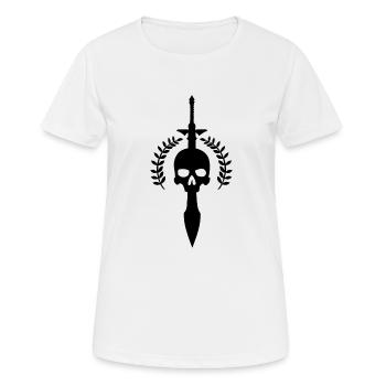 L’épée de Totenkopf - T-shirt respirant Femme - blanc - Devant - AI Model Female 172 dark (172cm)