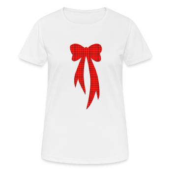 ribbon tartan - Women's Breathable T-Shirt - white - Front - AI Model Female 172 dark (172cm)