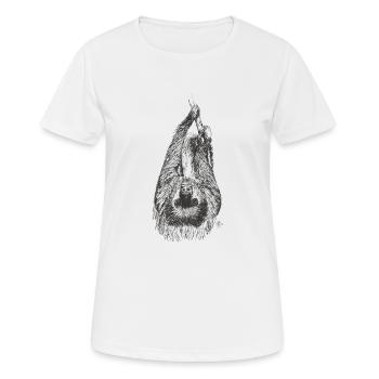 La paresse - T-shirt respirant Femme - blanc - Devant - AI Model Female 172 dark (172cm)