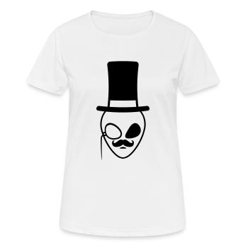 Chef Sir Alien Gentlemen - T-shirt respirant Femme - blanc - Devant - AI Model Female 172 dark (172cm)