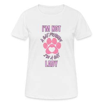 Cat Cats Crazy Cat Lady Cat Man - Women's Breathable T-Shirt - white - Front - AI Model Female 172 dark (172cm)