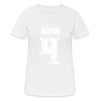 4 Number crown - Women's Breathable T-Shirt - white - Front - AI Model Female 172 dark (172cm)