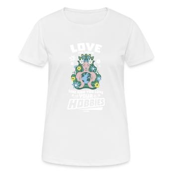 Naturschutz Klimaschutz Erde - Frauen T-Shirt atmungsaktiv - Weiß - Vorne - AI Model Female 172 dark (172cm)