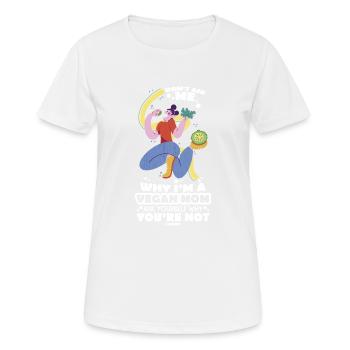 vegane Mutter Tierrecht Tierschutz Gesundheit - Frauen T-Shirt atmungsaktiv - Weiß - Vorne - AI Model Female 172 dark (172cm)