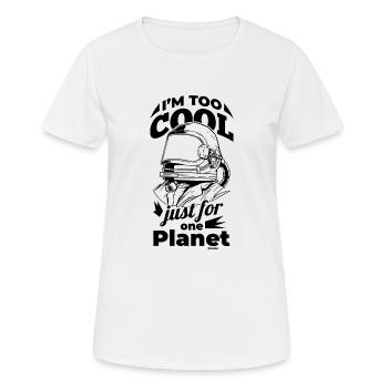 Astronaut - Frauen T-Shirt atmungsaktiv - Weiß - Vorne - AI Model Female 172 dark (172cm)