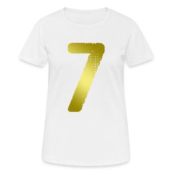 7 Number jersey - Women's Breathable T-Shirt - white - Front - AI Model Female 172 dark (172cm)