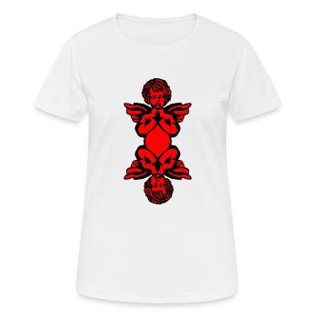 Engel - Frauen T-Shirt atmungsaktiv - Weiß - Vorne - AI Model Female 172 dark (172cm)