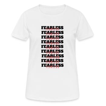Fearless Black/Red - Women's Breathable T-Shirt - white - Front - AI Model Female 172 dark (172cm)