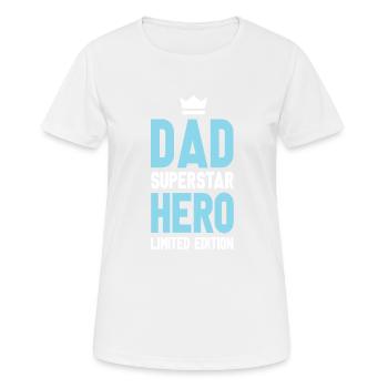 Papa Limited Edition Dad Vater - Women's Breathable T-Shirt - white - Front - AI Model Female 172 dark (172cm)