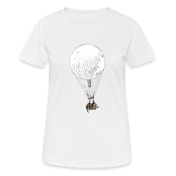 Heißluftballon - Frauen T-Shirt atmungsaktiv - Weiß - Vorne - AI Model Female 172 dark (172cm)