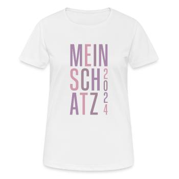 Mein Schatz - Frauen T-Shirt atmungsaktiv - Weiß - Vorne - AI Model Female 172 dark (172cm)