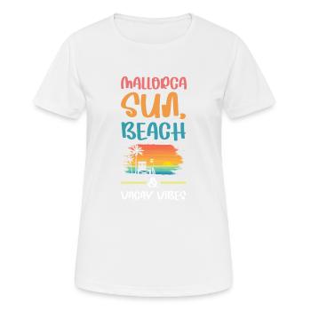 Mallorca Holiday Vibes - Women's Breathable T-Shirt - white - Front - AI Model Female 172 dark (172cm)