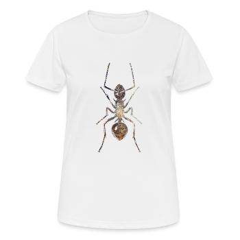 Ameise - Frauen T-Shirt atmungsaktiv - Weiß - Vorne - AI Model Female 172 dark (172cm)
