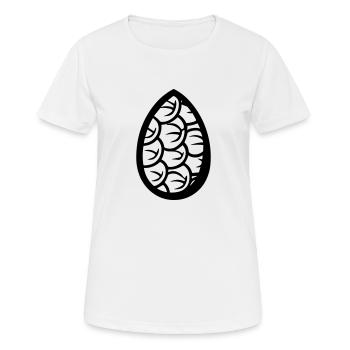 Oeufs de Pâques - T-shirt respirant Femme - blanc - Devant - AI Model Female 172 dark (172cm)
