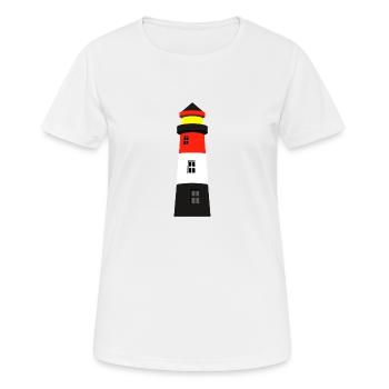 Phare Mer Mer Mer Mer Mer Baltique bateau bateau - T-shirt respirant Femme - blanc - Devant - AI Model Female 172 dark (172cm)