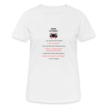Drohne Spruch - Frauen T-Shirt atmungsaktiv - Weiß - Vorne - AI Model Female 172 dark (172cm)