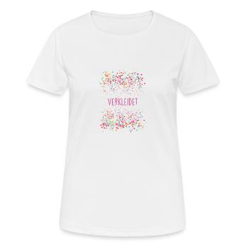 Helau,Carnaval,Confettis,Coloré,Habillé - T-shirt respirant Femme - blanc - Devant - AI Model Female 172 dark (172cm)