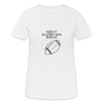 Family´s Next Quarterback - Frauen T-Shirt atmungsaktiv - Weiß - Vorne - AI Model Female 172 dark (172cm)