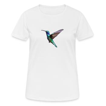Kolibri - Frauen T-Shirt atmungsaktiv - Weiß - Vorne - AI Model Female 172 dark (172cm)